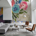 Geo Blooms Mural Wallpaper - room preview 06