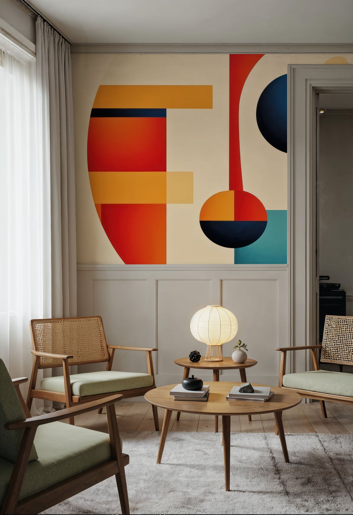 Well Hello There Mural Wallpaper - room preview 06
