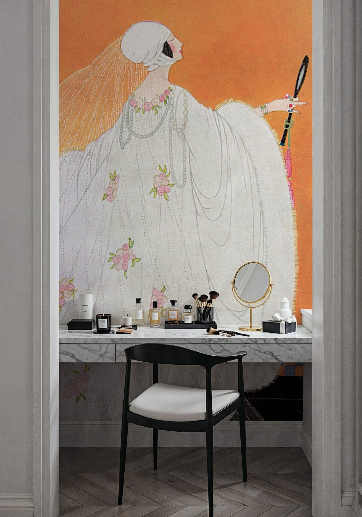 Vintage Fashion Cover V Mural Wallpaper - room preview 06