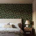 Oak & Acorns, Dark Mural Wallpaper - room preview 06