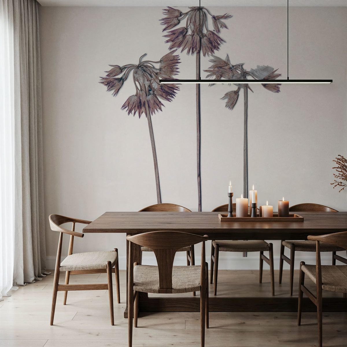 Field Journal Entry V Color Mural Wallpaper - room preview 06