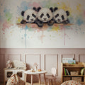 Panda - Cute Baby Animals Series Mural Wallpaper - room preview 06