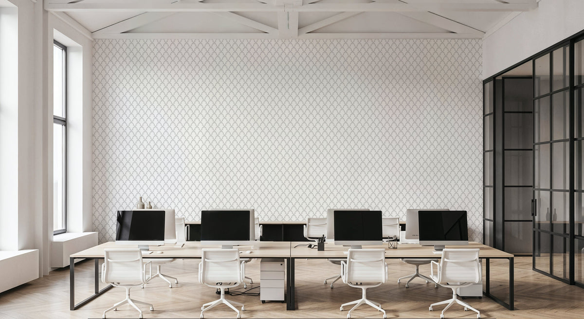 Medallion Trellis, Stone Mural Wallpaper - room preview 06