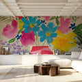 Ecstatic Floral II Mural Wallpaper - room preview 06