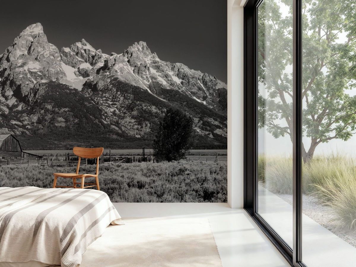 Timeless Alpine Homestead Mural Wallpaper - room preview 06