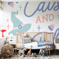 Trick or Treat VI Pastel Mural Wallpaper - room preview 06
