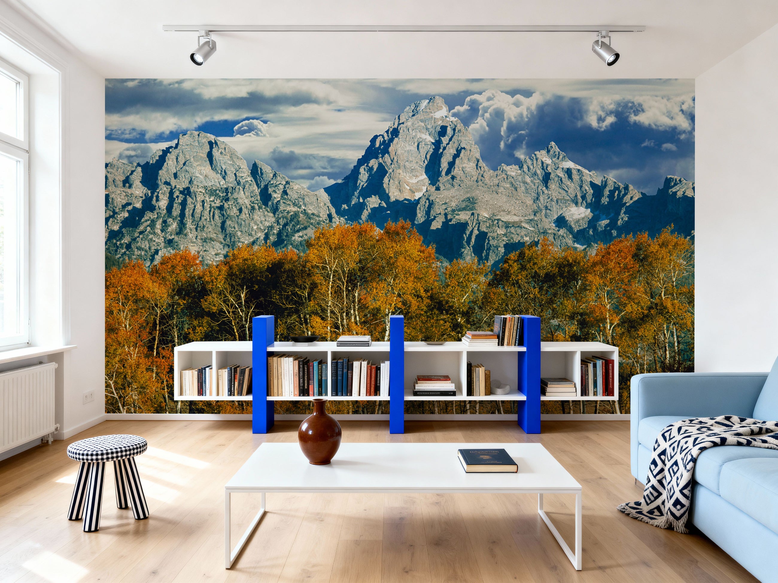 Autumn Mountain Vista Mural Wallpaper