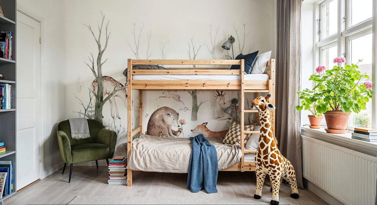 Woodland Friends Mural Wallpaper - room preview 06