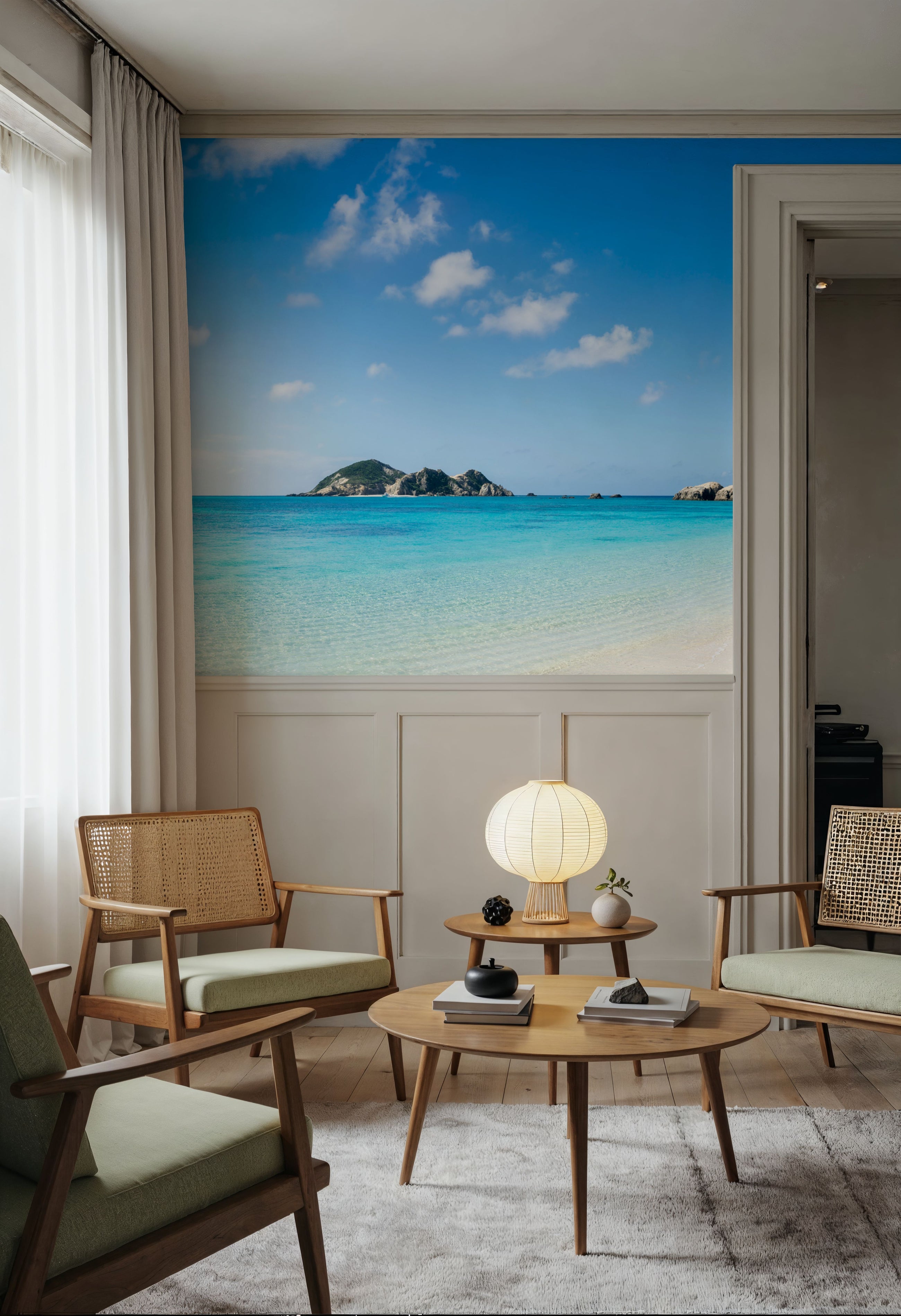 Aharen Beach Mural Wallpaper