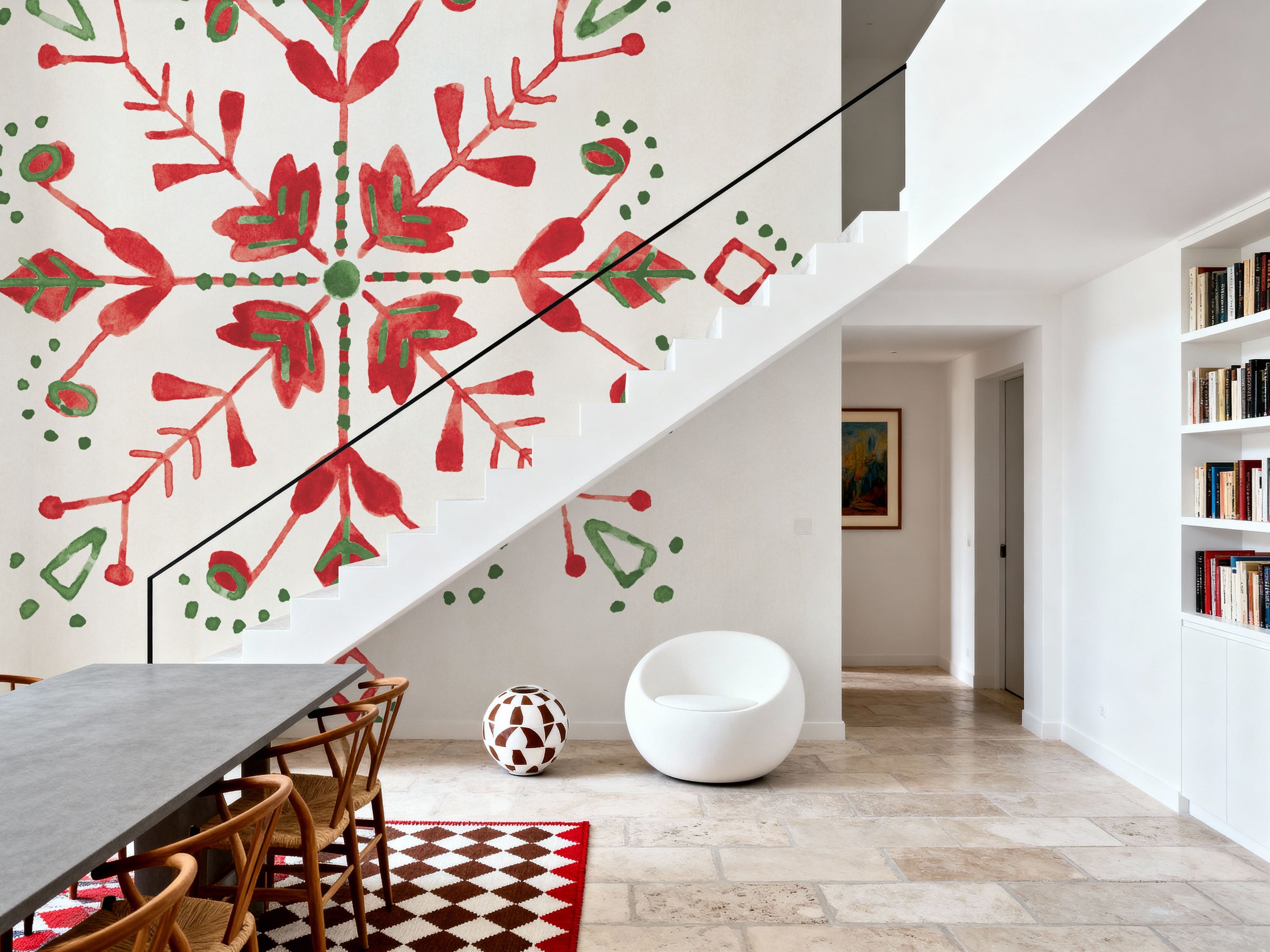 Decorative Holiday X Mural Wallpaper