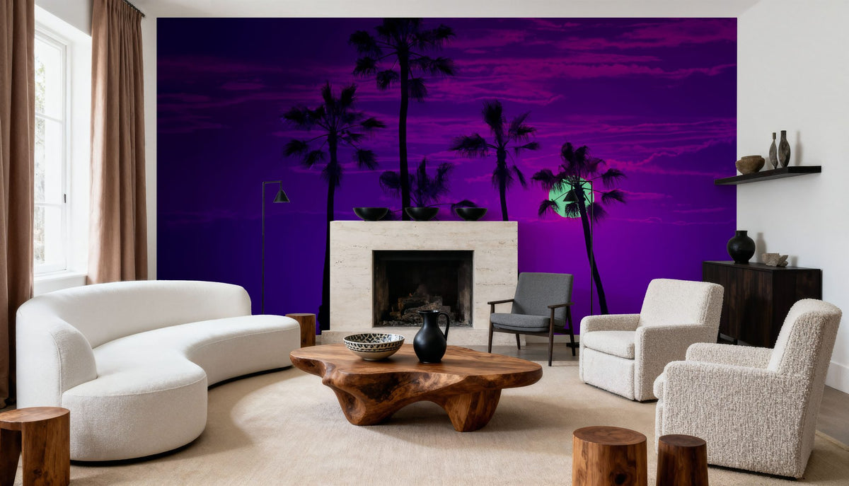 Manhattan Beach Sunset Mural Wallpaper - room preview 06