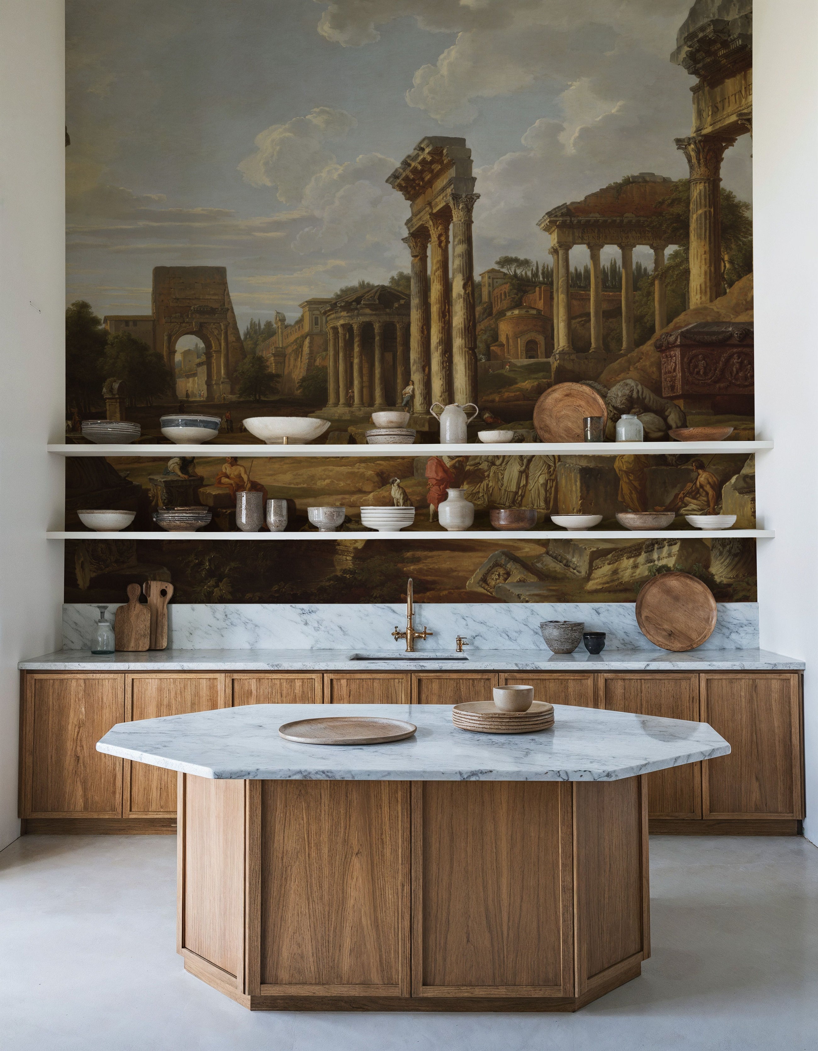 A Capriccio of the Roman Forum Mural Wallpaper