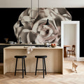 Metallic Rose in 3d Effect Mural Wallpaper - room preview 06