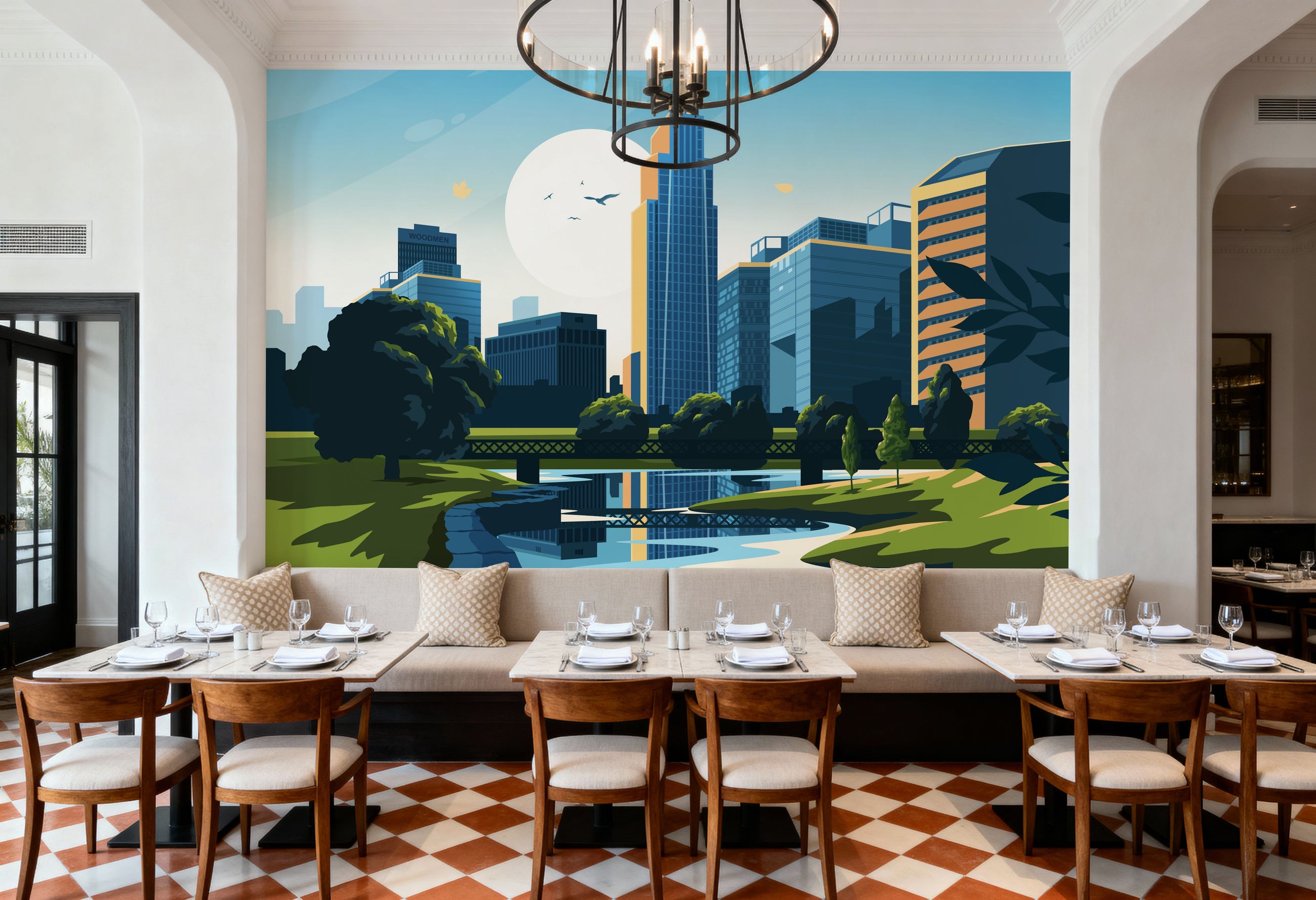 Travel Omaha Mural Wallpaper