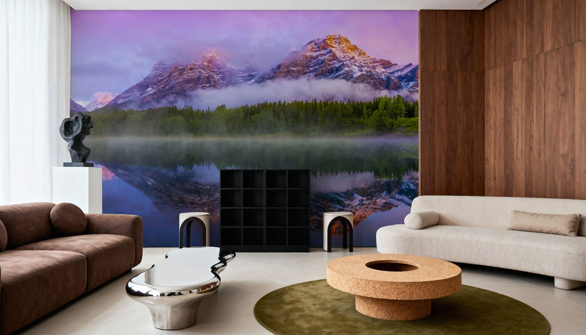 Wedge Pond Clouds Mural Wallpaper - room preview 06