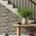 Tree Bower, Khaki Mural Wallpaper - room preview 06