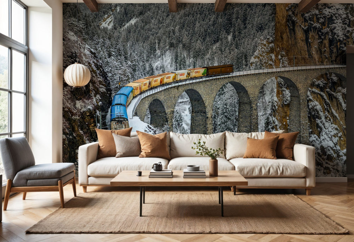 Transalpine Mural Wallpaper - room preview 06