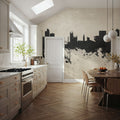 Manchester England Skyline Concrete Mural Wallpaper - room preview 06