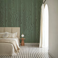 Veneer Lines, Jade Mural Wallpaper - room preview 06