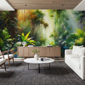 Vibrance of the Jungle Mural Wallpaper - room preview 06