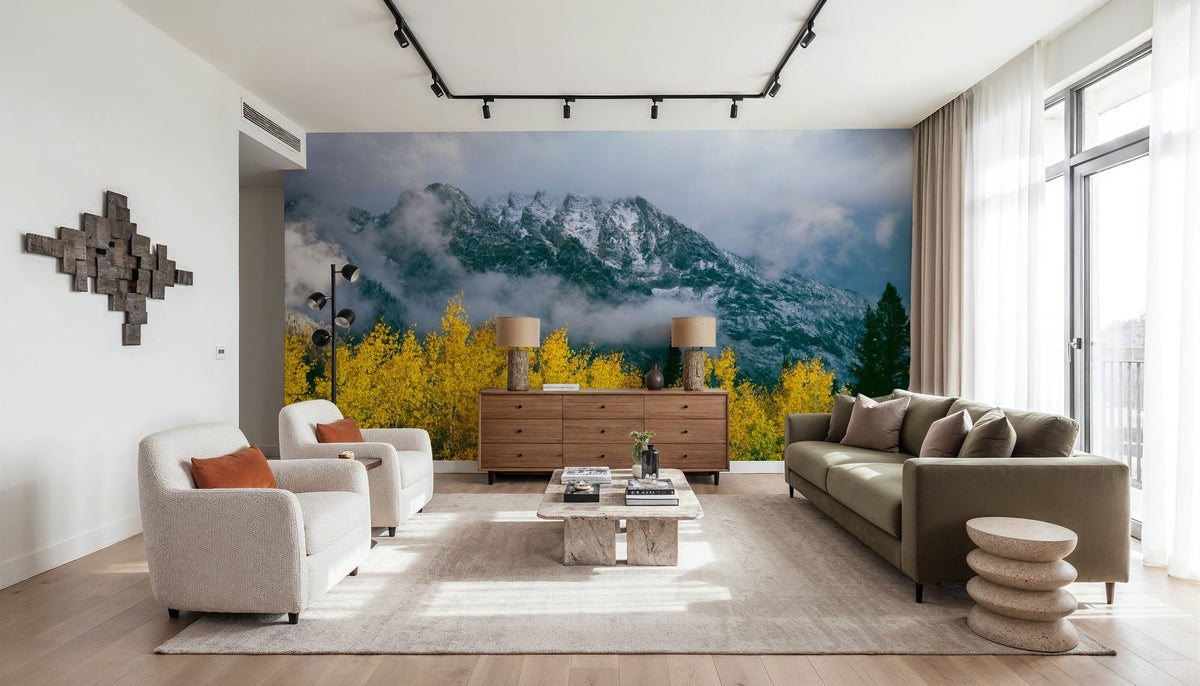 Grand Teton Fall Mural Wallpaper - room preview 06