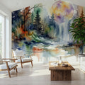 Forest Grove II - Watercolor Landscape Series Mural Wallpaper - room preview 06