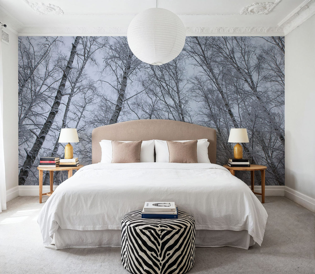 Frosty Trees Mural Wallpaper - room preview 06