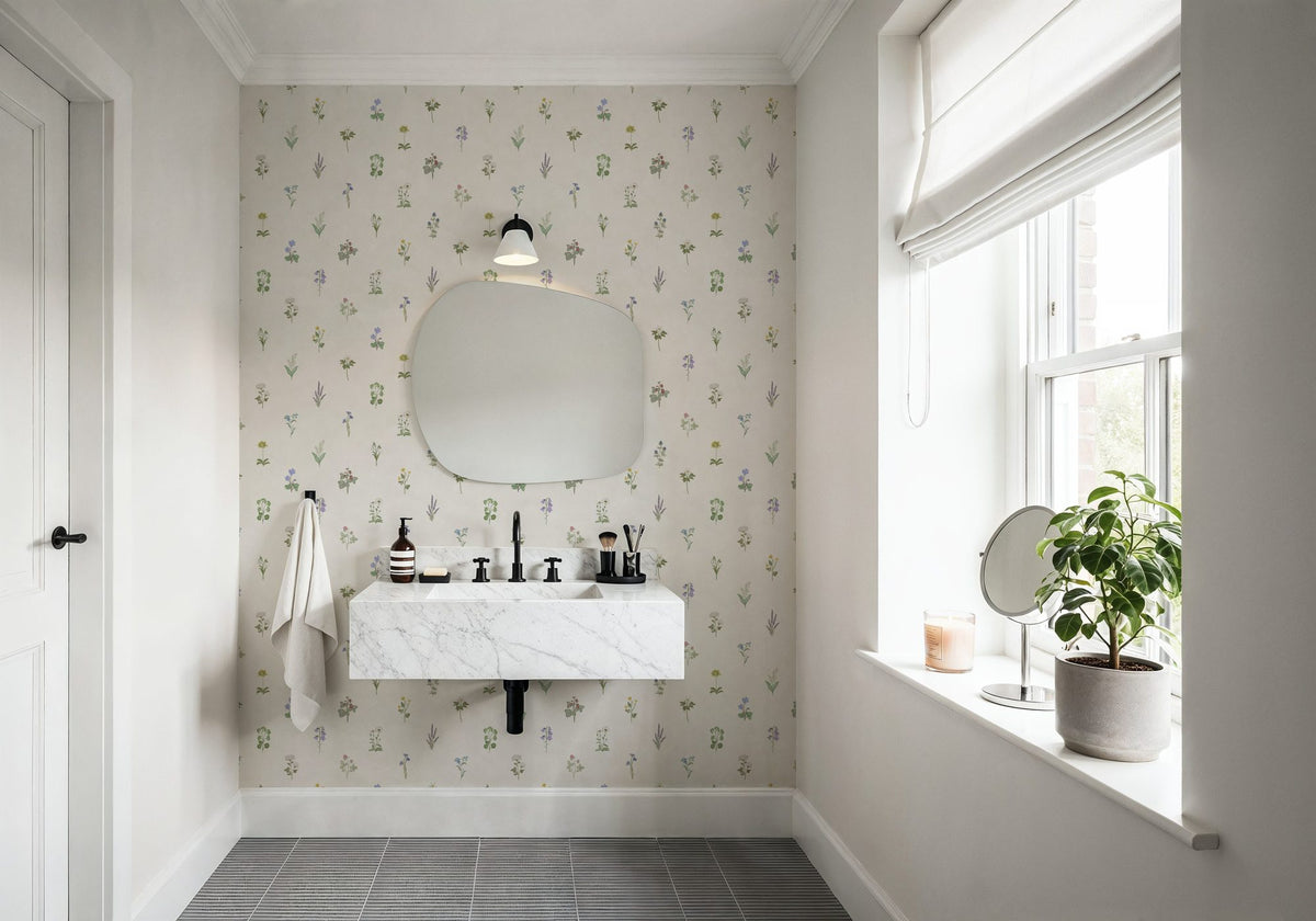 Nordic Flora, Cloud Mural Wallpaper - room preview 06