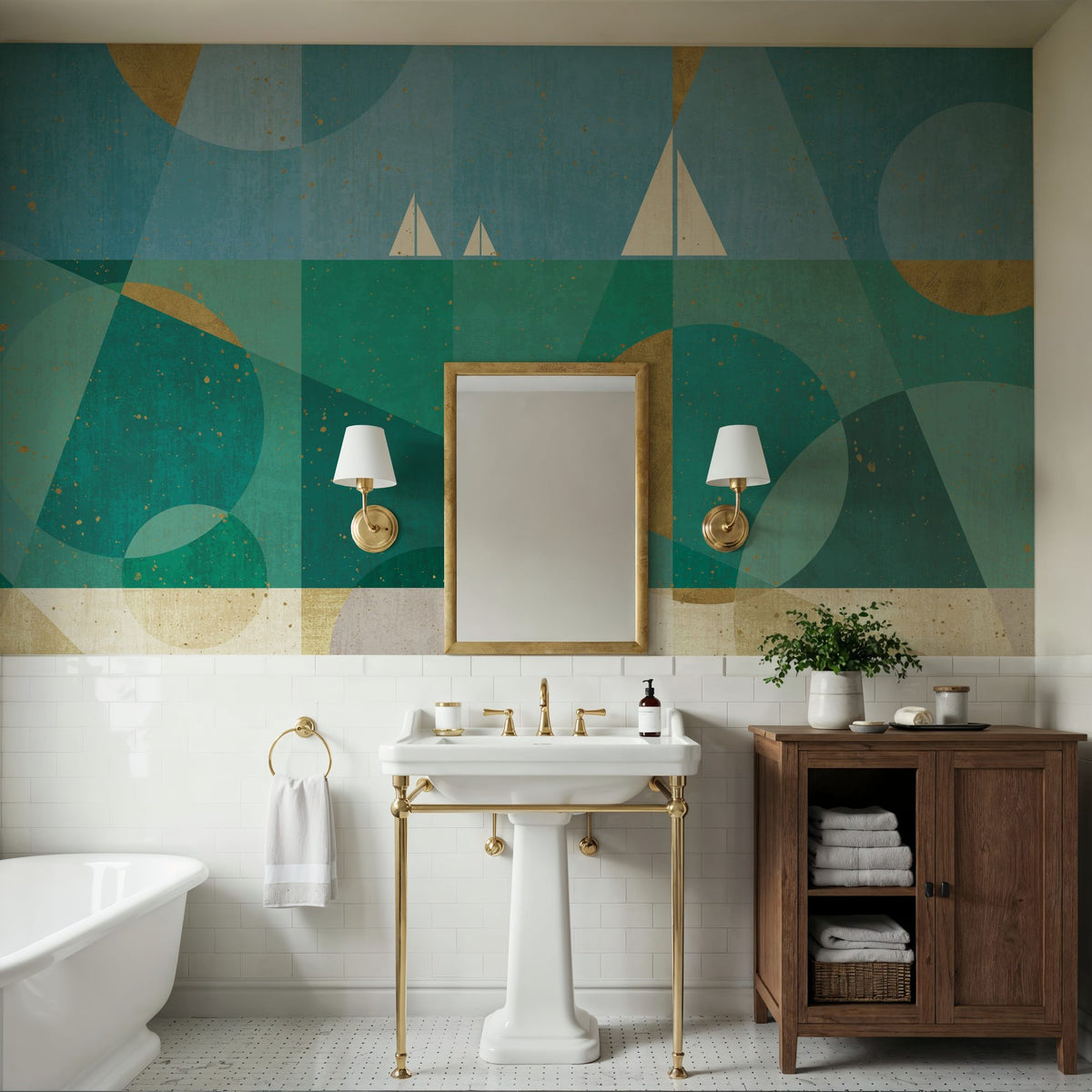 Seascape II Mural Wallpaper - room preview 06