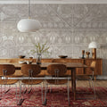 Floral Mood Beige Mural Wallpaper - room preview 06