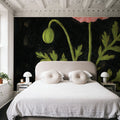 Vintage Poppy Mural Wallpaper - room preview 06