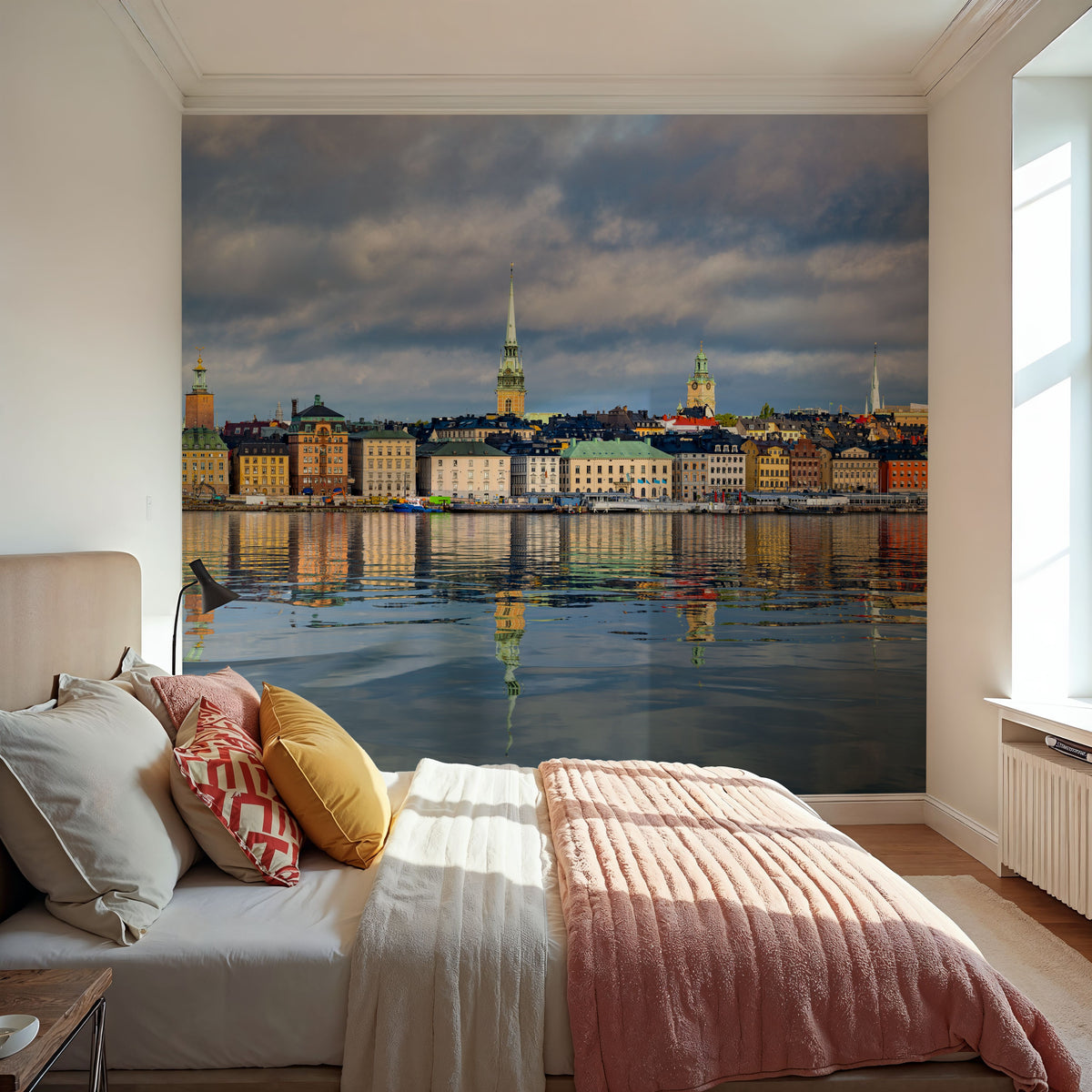 Harbor Reflections Mural Wallpaper - room preview 06
