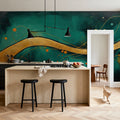 The Golden Highway Mural Wallpaper - room preview 06