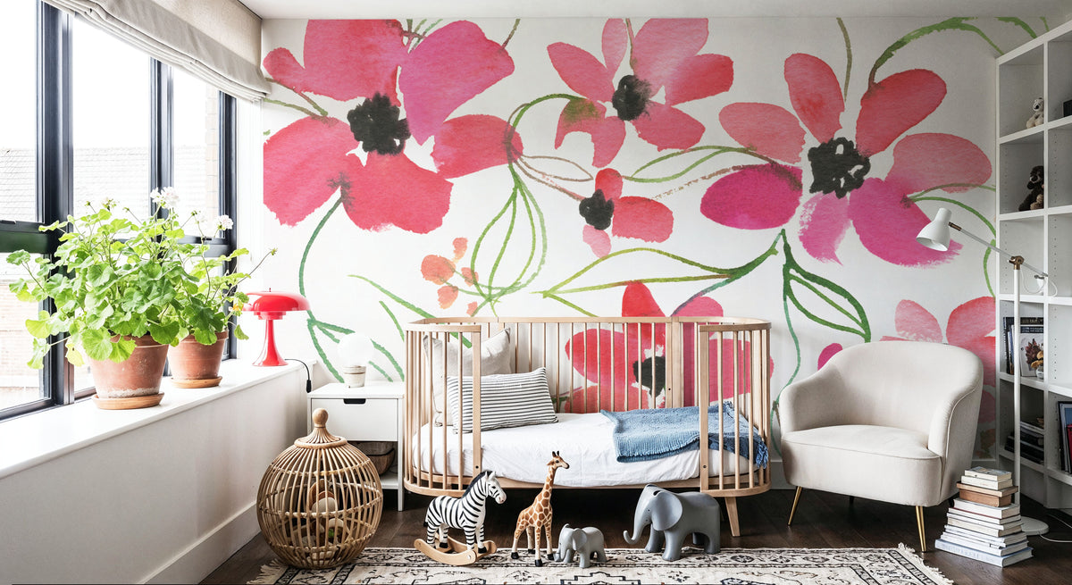 Mini Blooms Mural Wallpaper - room preview 06