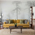Trees in the Mist Mural Wallpaper - room preview 06