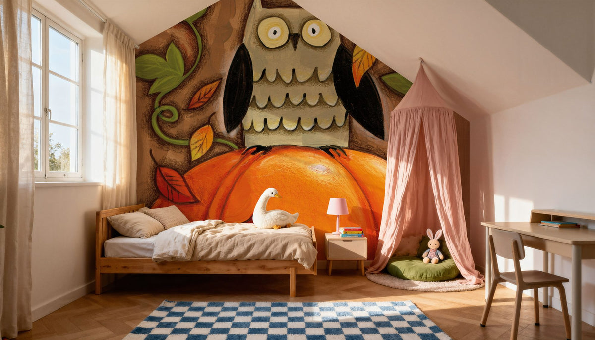 Happy Fall Mural Wallpaper - room preview 06