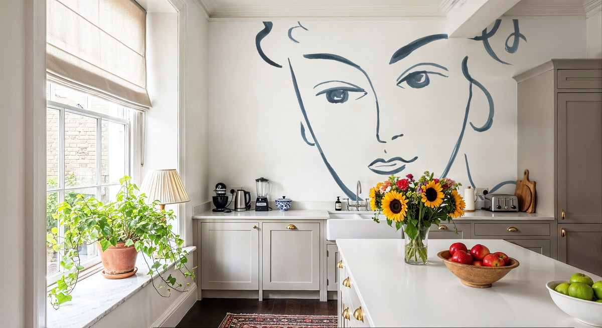 Whimsy Portrait II Mural Wallpaper - room preview 06