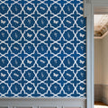 Dark Blue Fields Mural Wallpaper - room preview 06