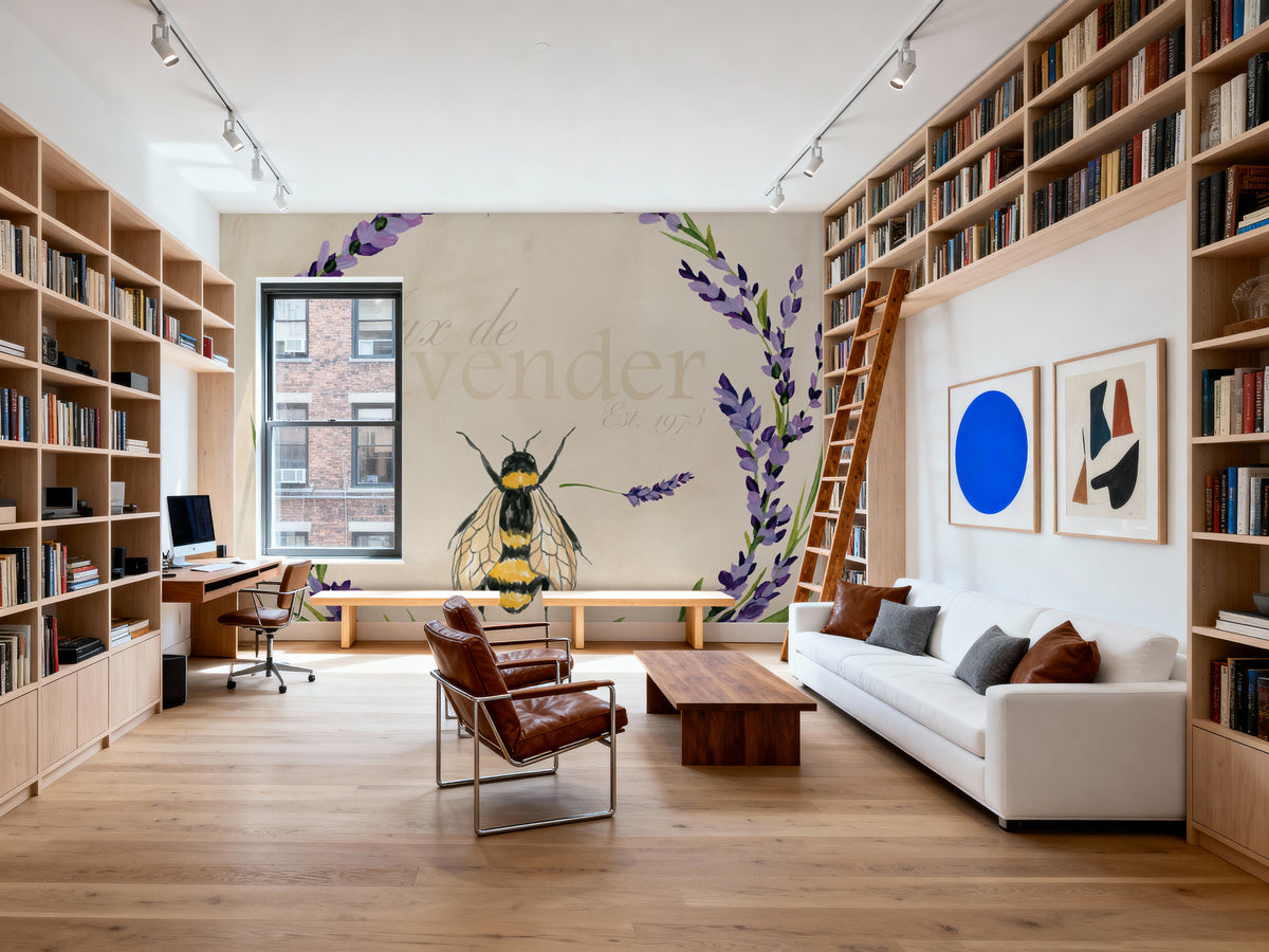 Lavender Bliss III Mural Wallpaper - room preview 06