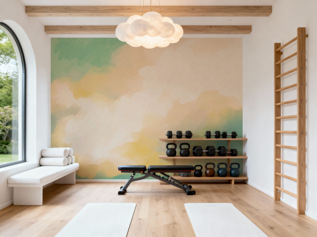 Clouds Shading Mural Wallpaper - room preview 06