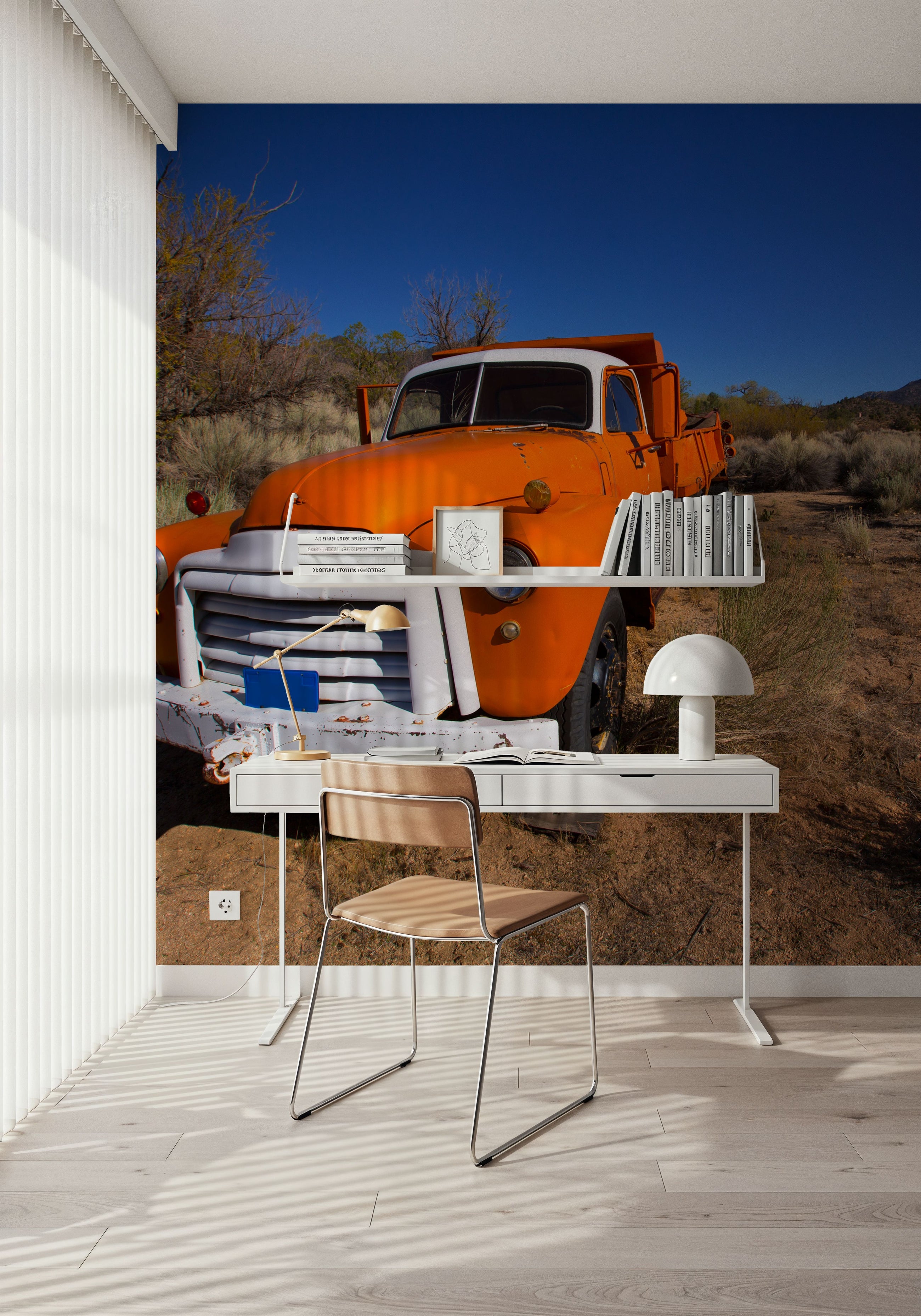 California Vintage Truck Mural Wallpaper