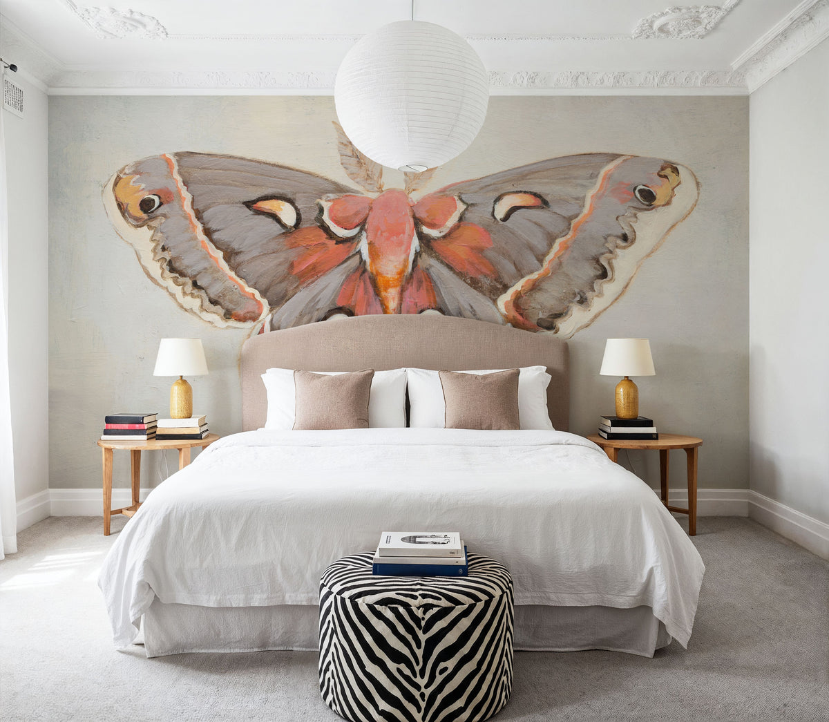 Forest Moth I Mural Wallpaper - room preview 06