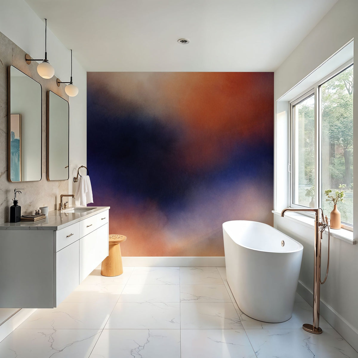 Blurry Horizon Mural Wallpaper - room preview 06