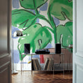 Checkered Palm Mural Wallpaper - room preview 06