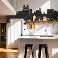 Marseille France Skyline Black & White Mural Wallpaper - room preview 06