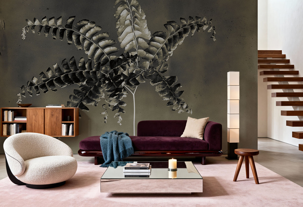 Glass Plate Botanical I Mural Wallpaper - room preview 06