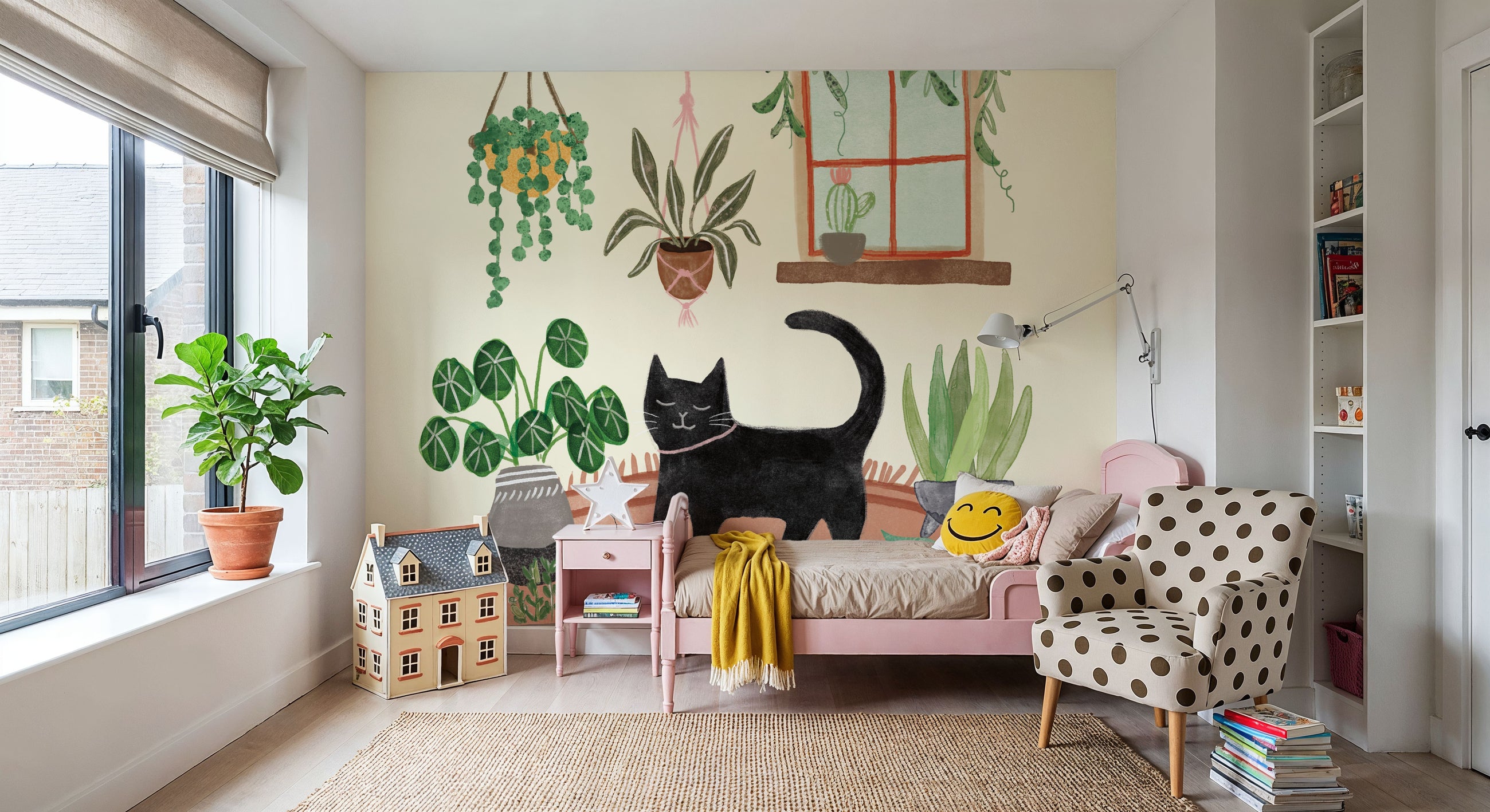 Cat Carpet Mural Wallpaper