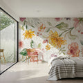 August Blooms Mural Wallpaper - Light Tone - room preview 06
