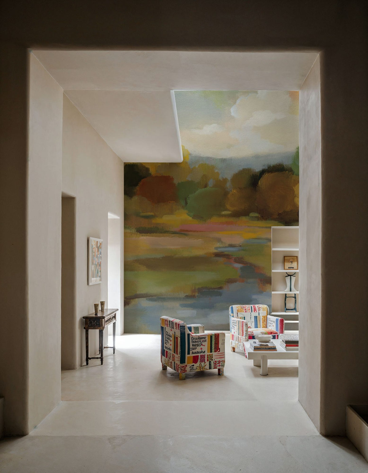 Yellow Trees Mural Wallpaper - room preview 06