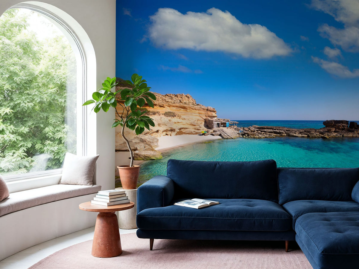 Formentera Bay Mural Wallpaper - room preview 06